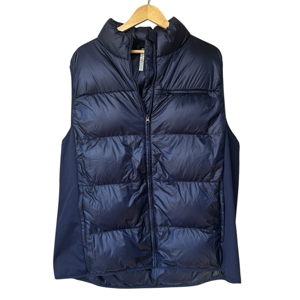 Fabletics Elliot Packable Women's Puffer Vest, Navy Blue, Size 2X